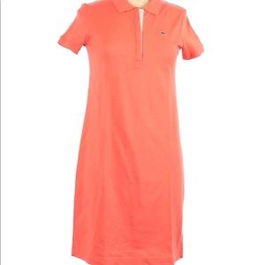 Stretch Cotton Coral Lacoste Polo Dress (like new)